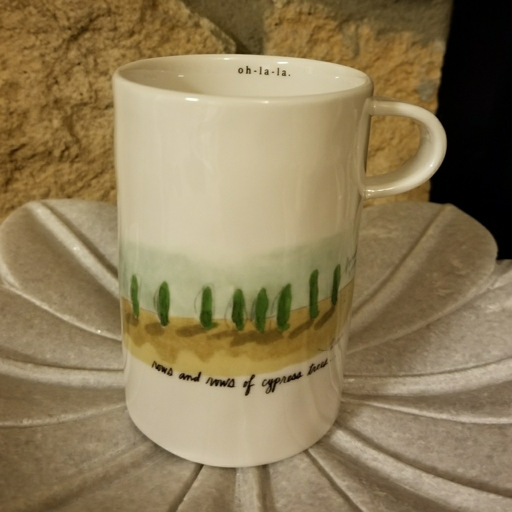 Rae Dunn Boutique French sketch line tall mug